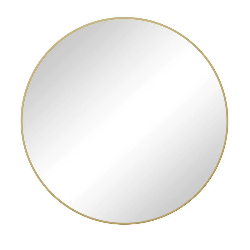 Wall Mirror 48 Inch Oversized Big Size Gold Circular Mirror Metal Framed Mirror Round Vanity Mirror Dressing Mirror, for Bathroom, Living Room, Bedroom Wall Decor