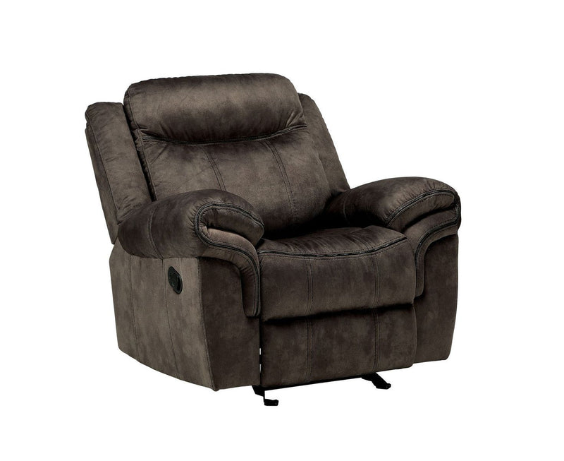 Zubaida Glider Recliner, 2-Tone Chocolate Velvet