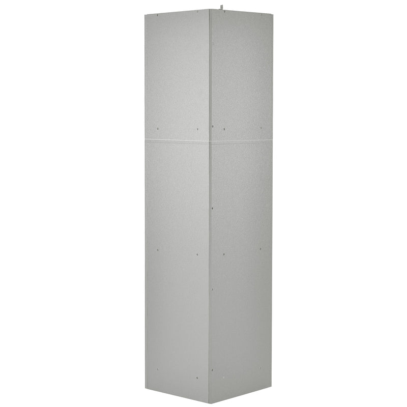 Tall Bathroom Corner Cabinet, Freestanding Storage Cabinet with Doors and Adjustable Shelves, MDF Board, Gray