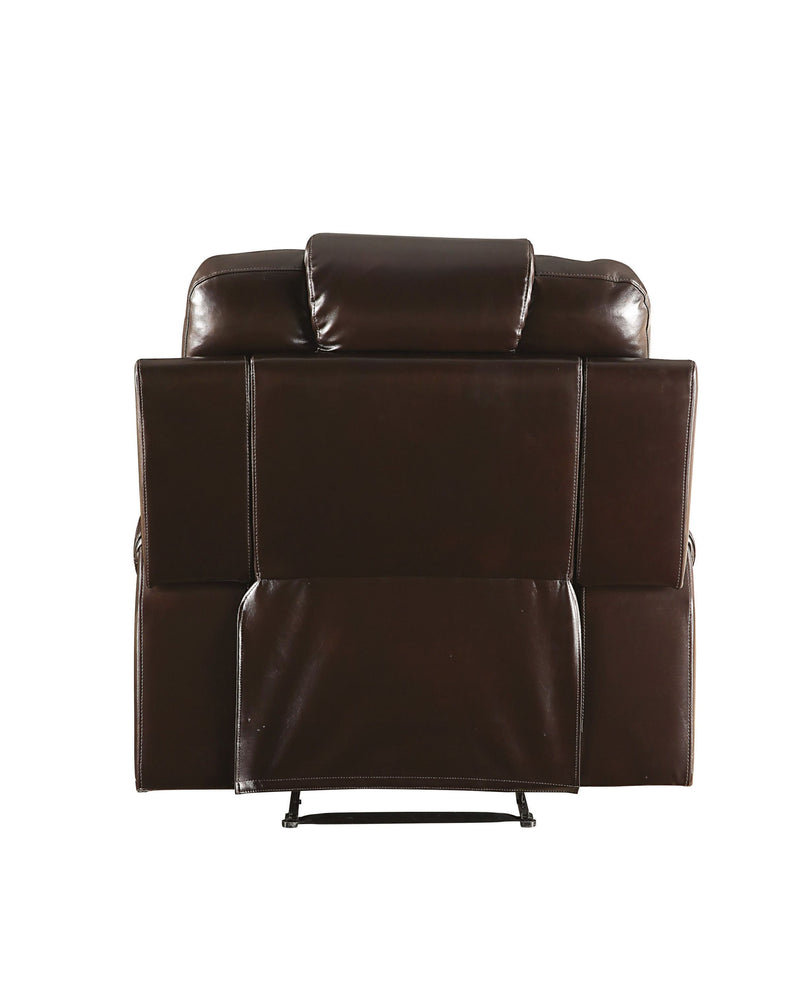 Braylon Recliner (Power Motion), Brown PU