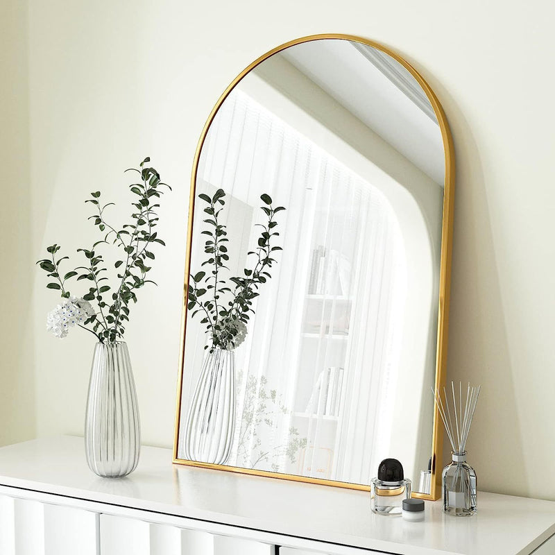 Gold 20*30IN Metal Arch mirror