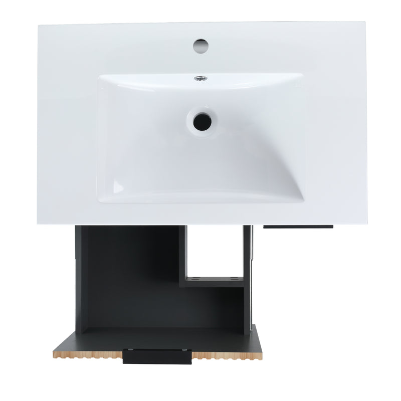 30 Inch Freestanding Bathroom Vanity With Resin Basin,30x18,(W99951318)