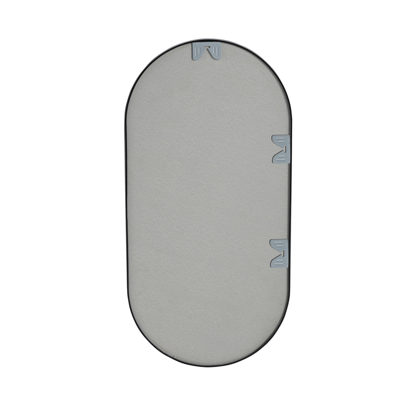 18 x 35 Inch Bathroom Mirror Black Aluminum Frame