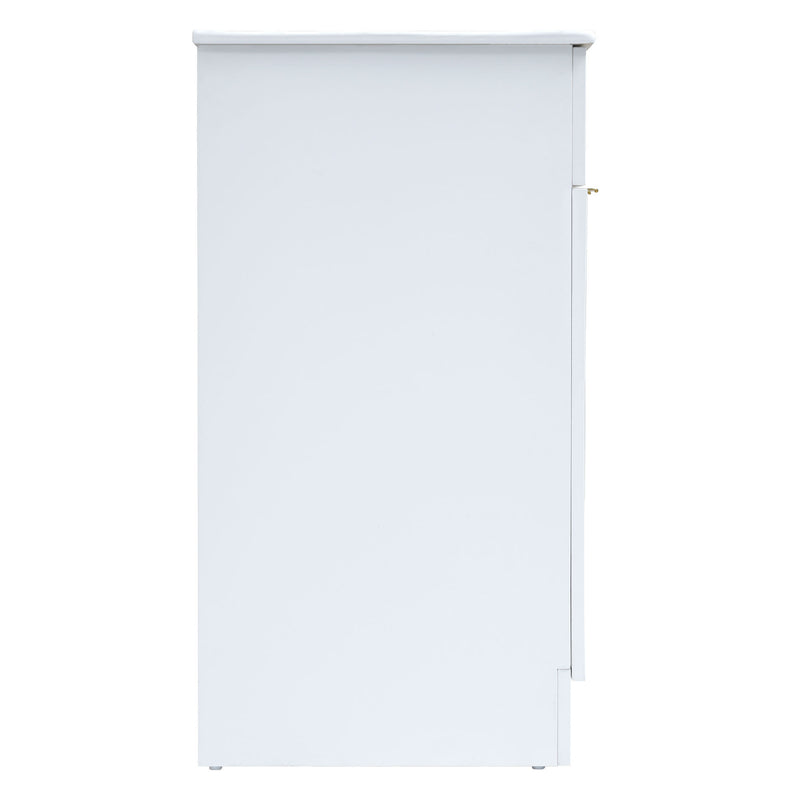 [Video]24inch modern bathroom vanity for small bathroom,white storge cabinet with ceramic sink