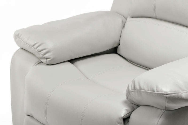 Charlotte Ivory Leather Gel Recliner