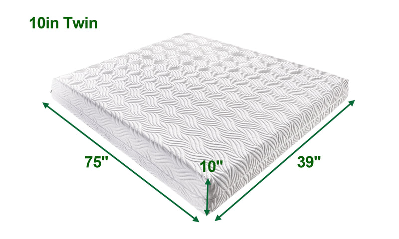 10 Inch Memory Foam Mattress,Twin Foam Mattress with CertiPUR-US Certified