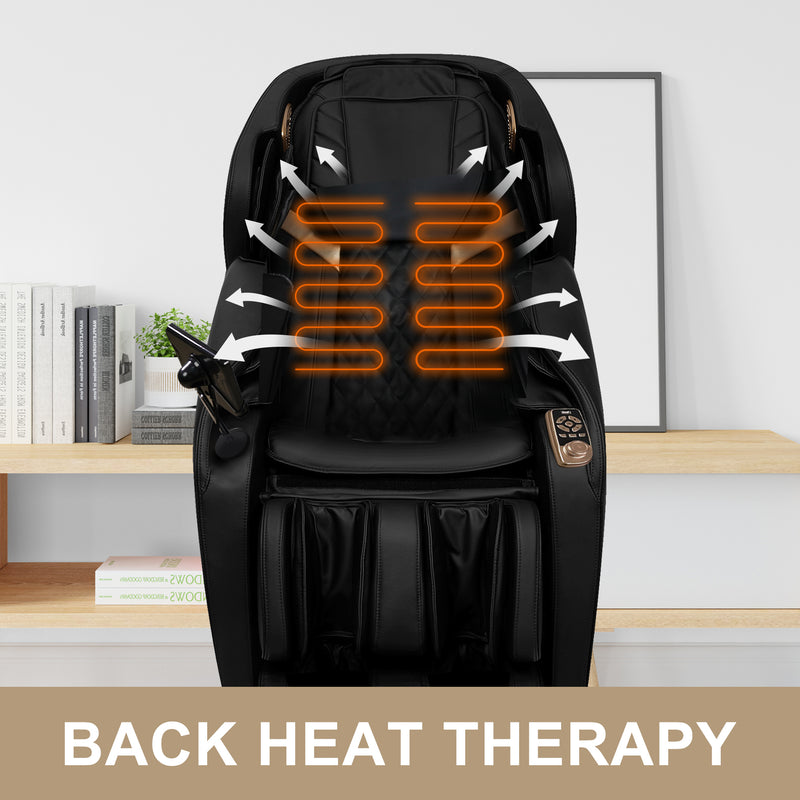 Full Body Massage Chair With Zero Gravity Recliner,with two control panel: Smart large screen & Rotary switch,spot kneading and Heating,Airbag coverage,Suitable for Home Office