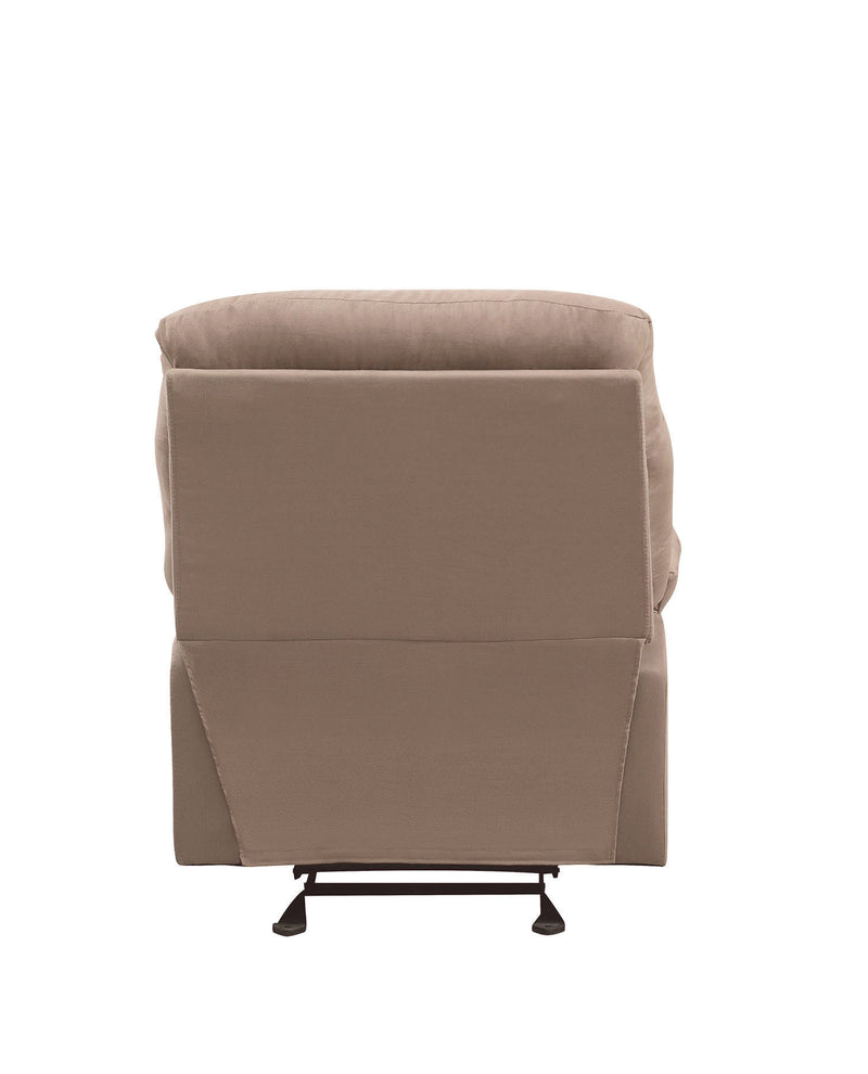 Arcadia Recliner (Motion) in Light Brown Microfiber