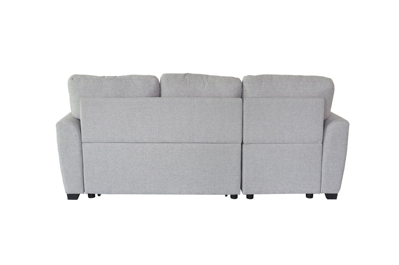 2049 Light Grey Storage Sofa Bed