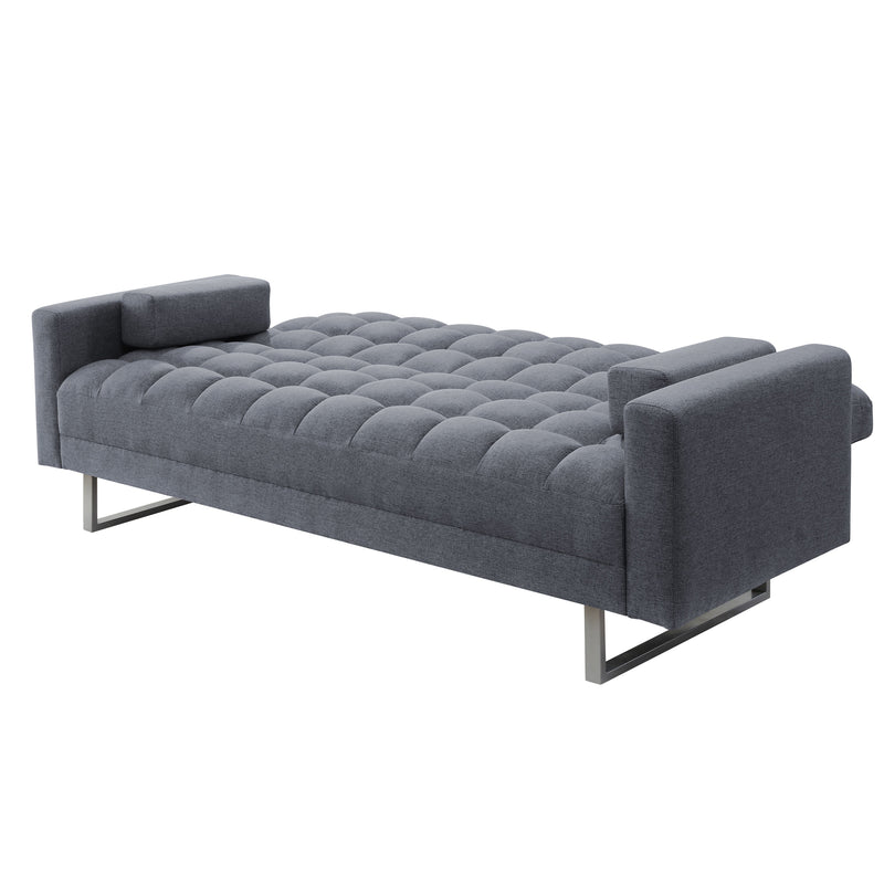 Adjustable Sofa, Gray Fabric Sleep Sofa