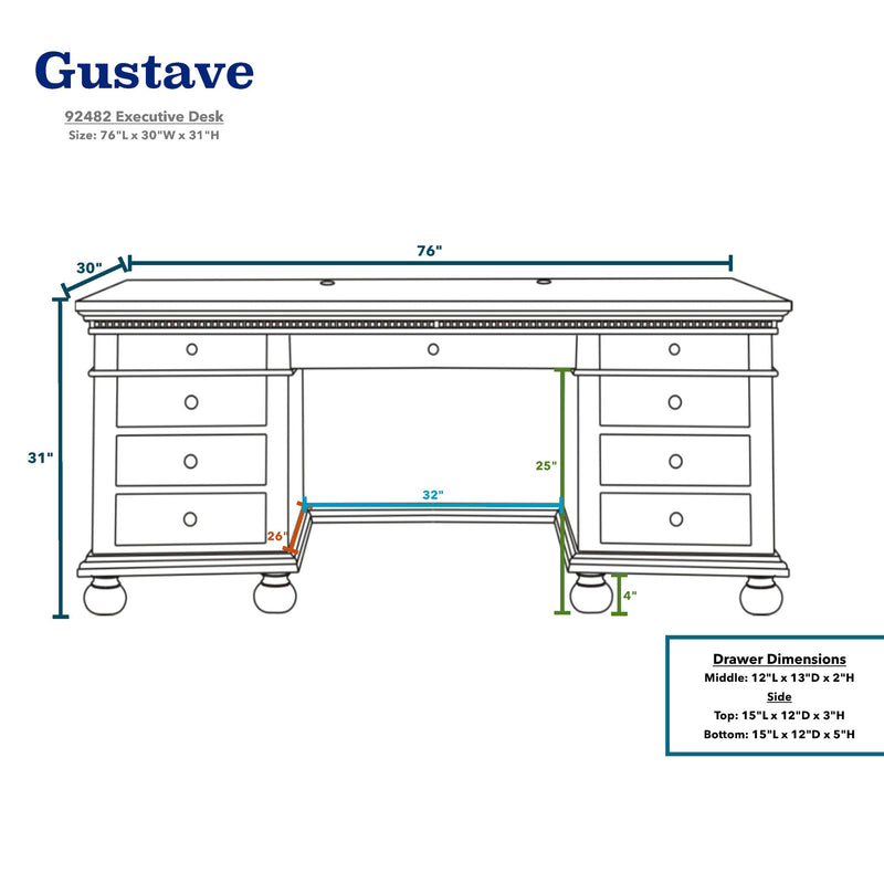 Desk in Cream