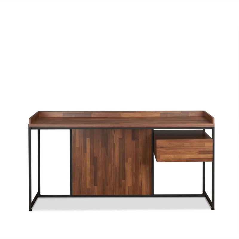 Desk in Walnut & Sandy Black