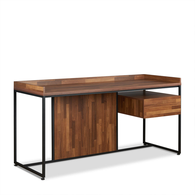 Desk in Walnut & Sandy Black