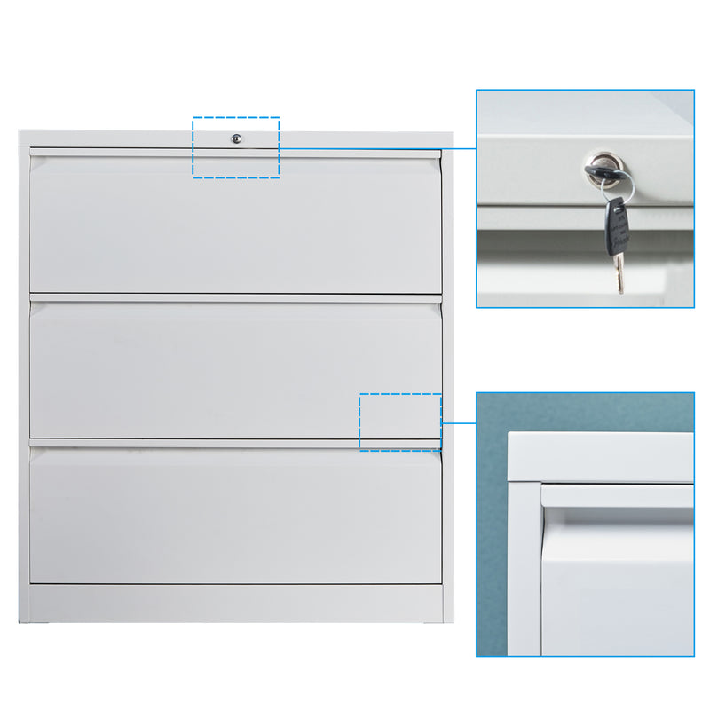 Lateral File Cabinet(3 Drawer)