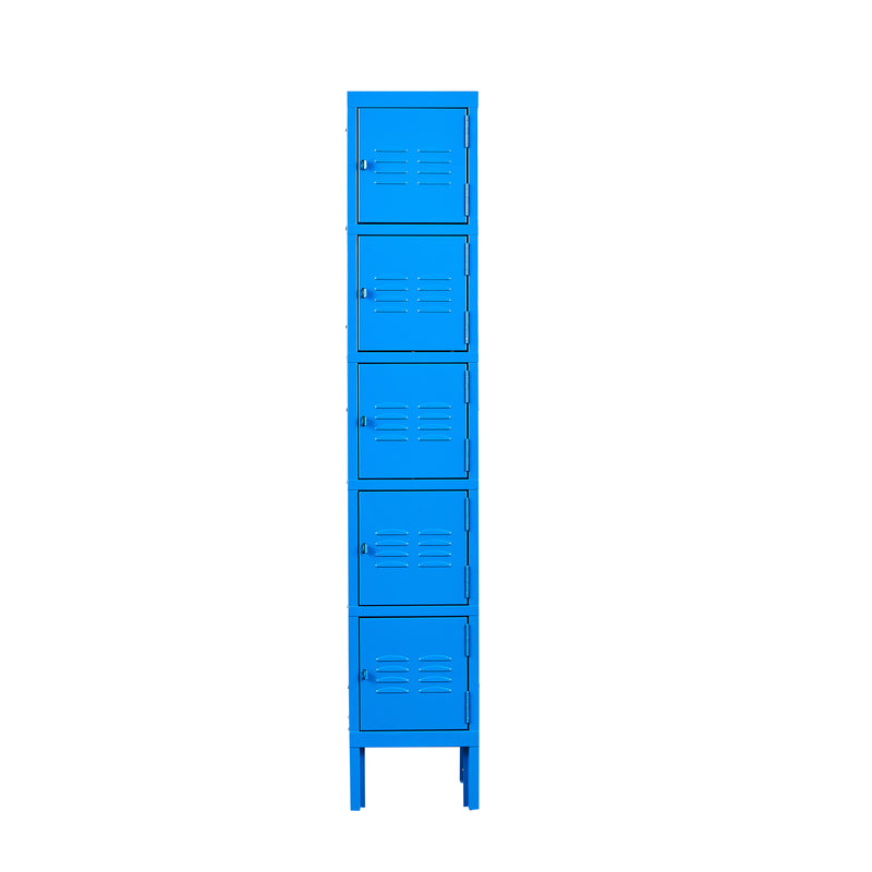 5 Tier Metal Locker Storage Cabinet