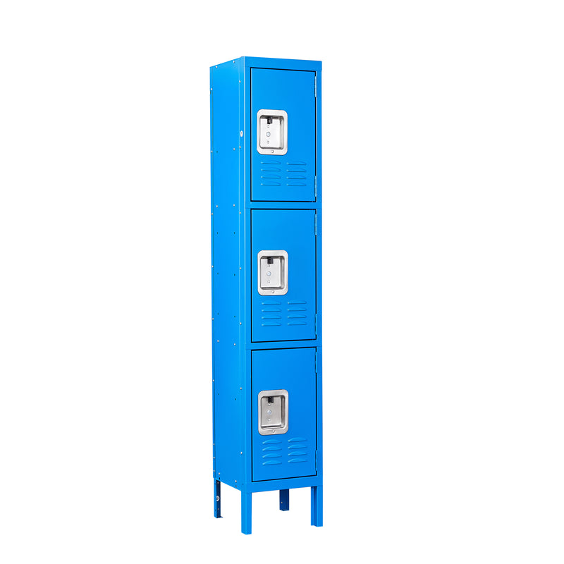 3 Tier Metal Storage Cabinet Locker