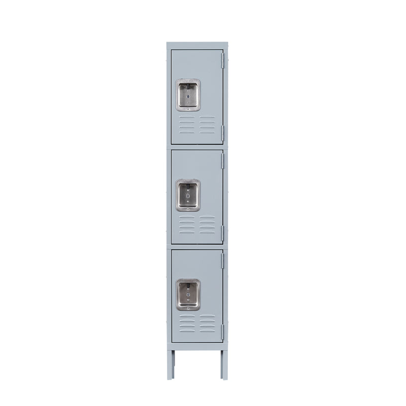 3 Tier Metal Storage Cabinet Locker