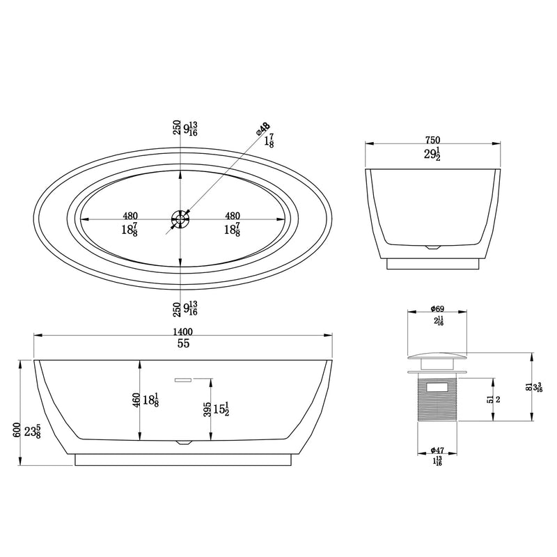 Freestanding Bathtub