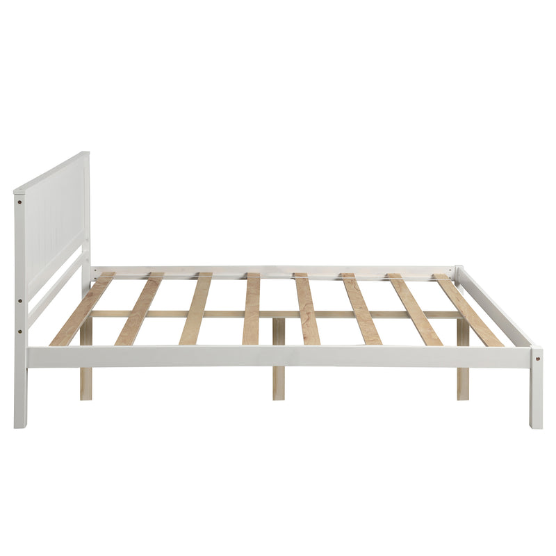 Platform Bed Frame with Headboard , Wood Slat Support , No Box Spring Needed