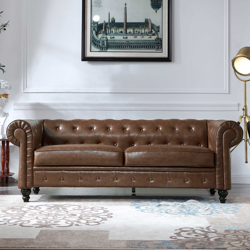 Retro style PU Couch , Chesterfield Sofas for Living Room and Bedroom