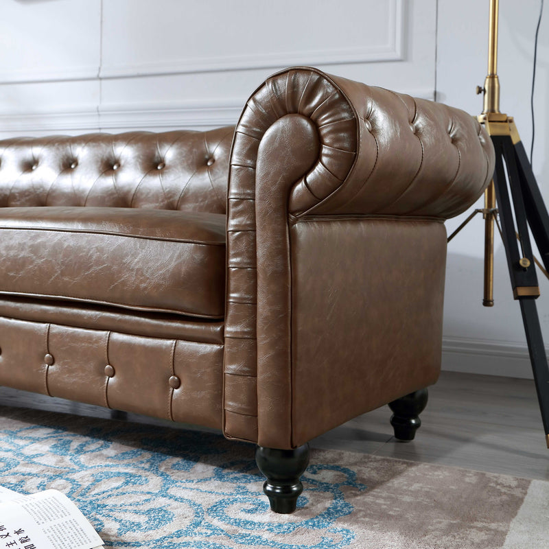 Retro style PU Couch , Chesterfield Sofas for Living Room and Bedroom