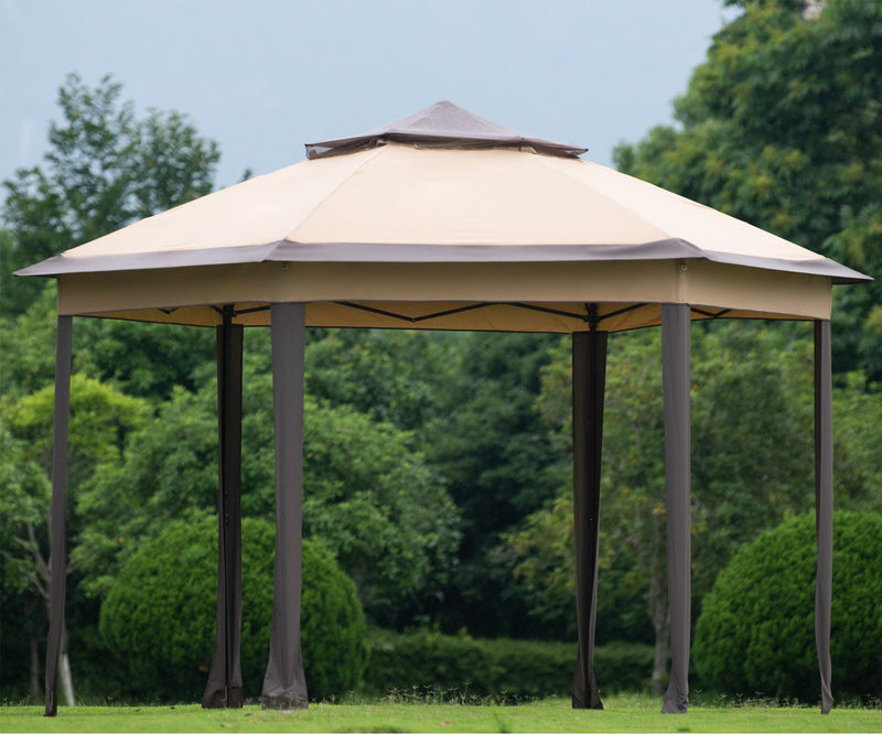 Iron hexagon Patio Gazebo