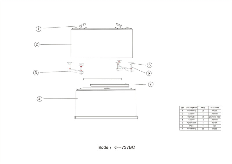 67 x 31.5 x 23.6 inch 100% Acrylic Freestanding Bathtub Contemporary Soaking Tub with Brushed Nickel Overflow and Drain