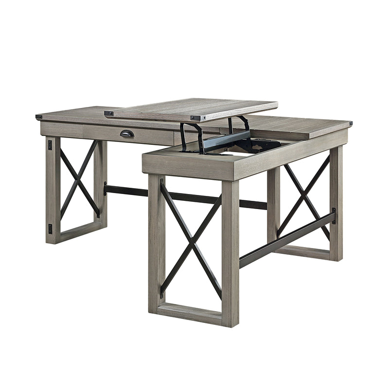 Writing Desk w/Lift Top in Weathered Gray Finish