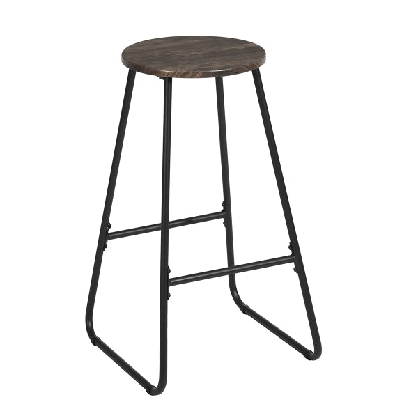 27 Inch Counter Height Bar Stools Set of 2, Armless Counter Stools MDF Seat with Metal Legs for Dining Room Kithchen Bar