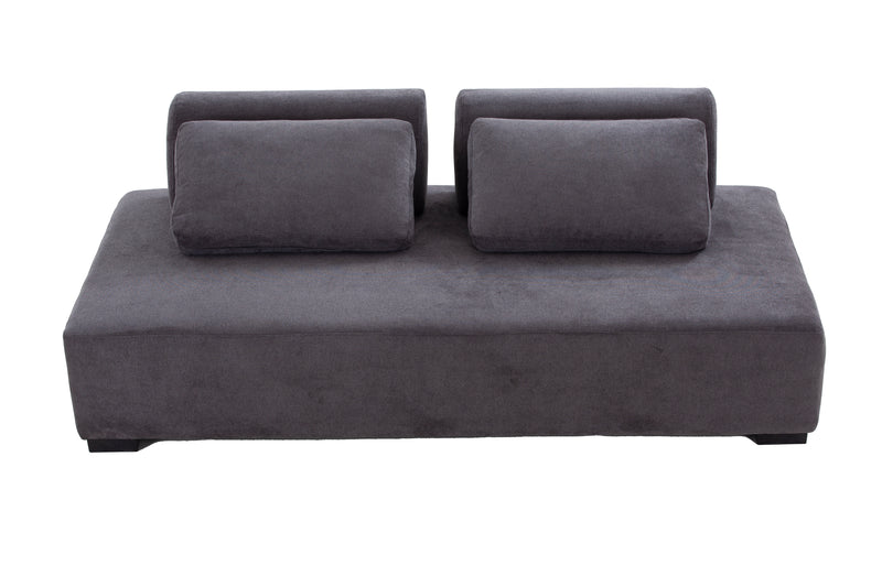 85.4'' Minimalist Sofa 3-Seater Couch for Apartment, Business Lounge, Waiting Area, Hotel Lobby Grey