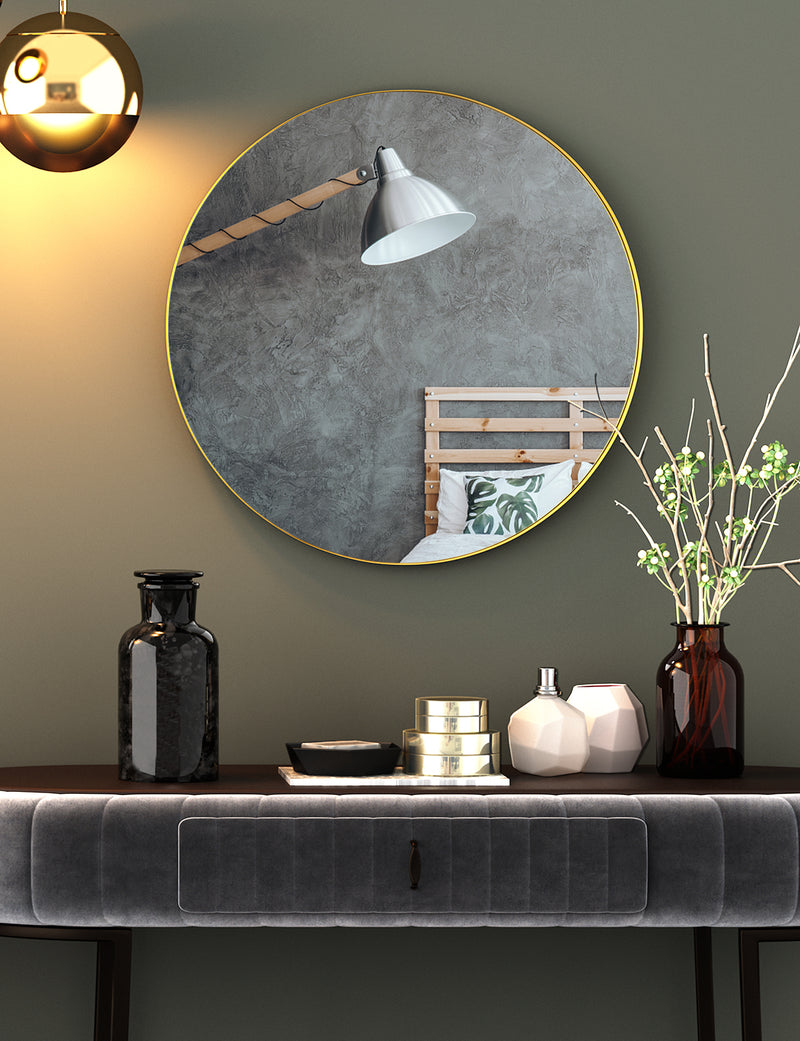 Metal Round Wall Mirror