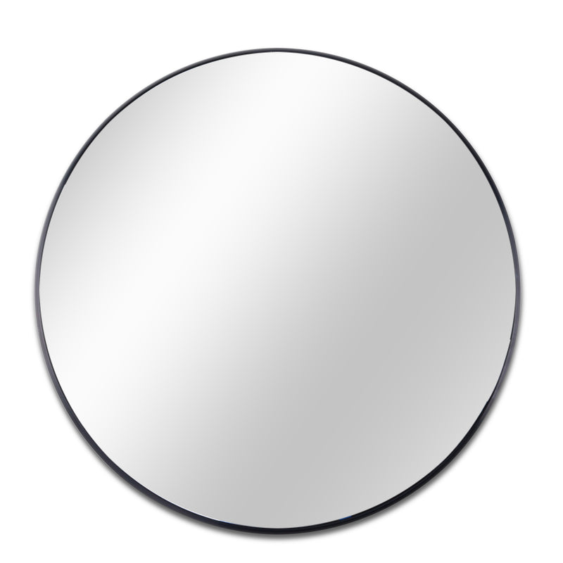 Black 32 IN Metal Round mirror