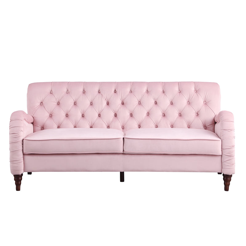 2229,PINK  Chesterfield;3 seater ,modern sofa