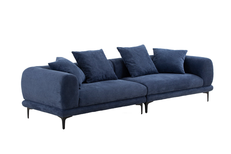 108.3'' Modern Sofa Couch 4-Seater Fabric Sofa for Livingroom Office BLUE