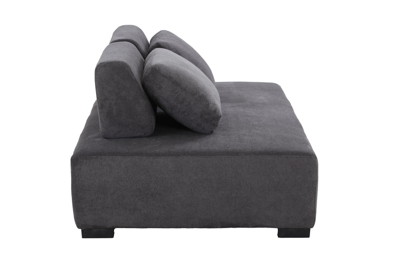 85.4'' Minimalist Sofa 3-Seater Couch for Apartment, Business Lounge, Waiting Area, Hotel Lobby Grey