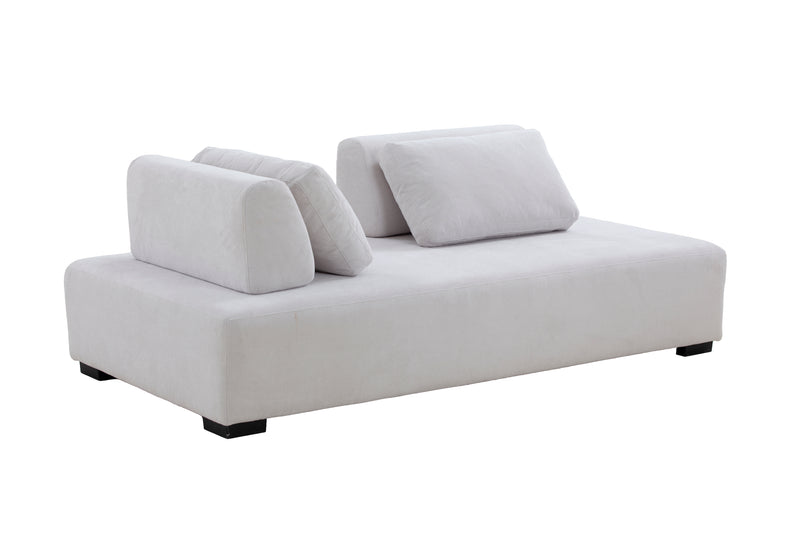 Morden Sofa Minimalist Modular Sofa Sofadaybed Ideal for living, family, bedroom, and guest spaces Beige