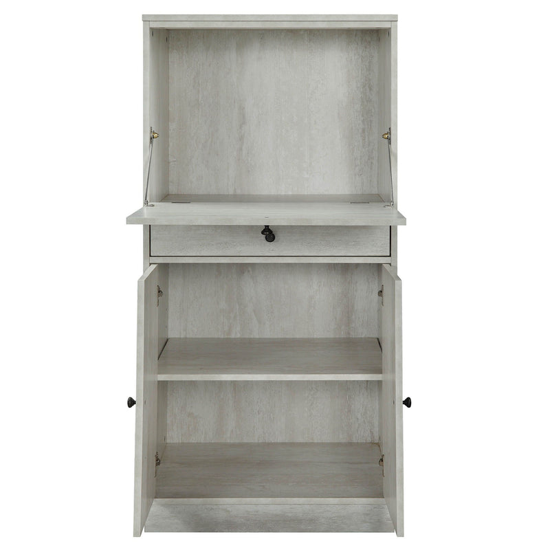 Wine Cabinet in Antique White