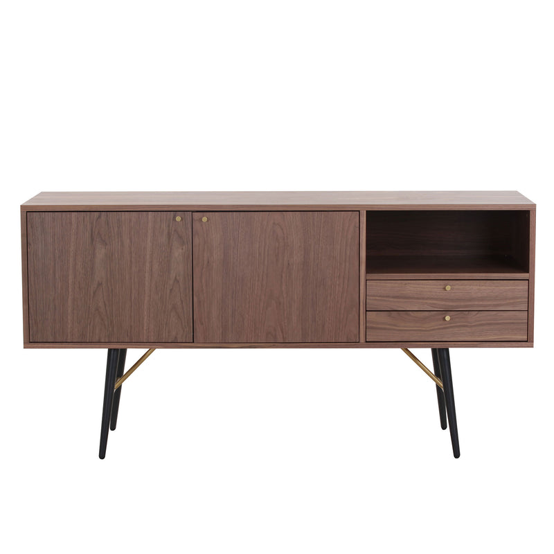 Modern Sideboard , Buffet Cabinet, Storage Cabinet, TV Stand with 2 Door and 2 drawers , Anti-Topple Design, and Large Countertop