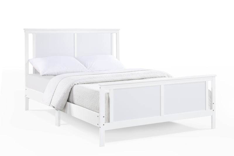 Connelly Full Bed White/Rockport Gray