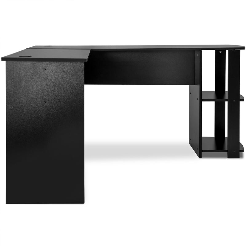 L-Shapped Desk Office——Storage Shelf /PC Table Workstation Writing Table/Maximize office space