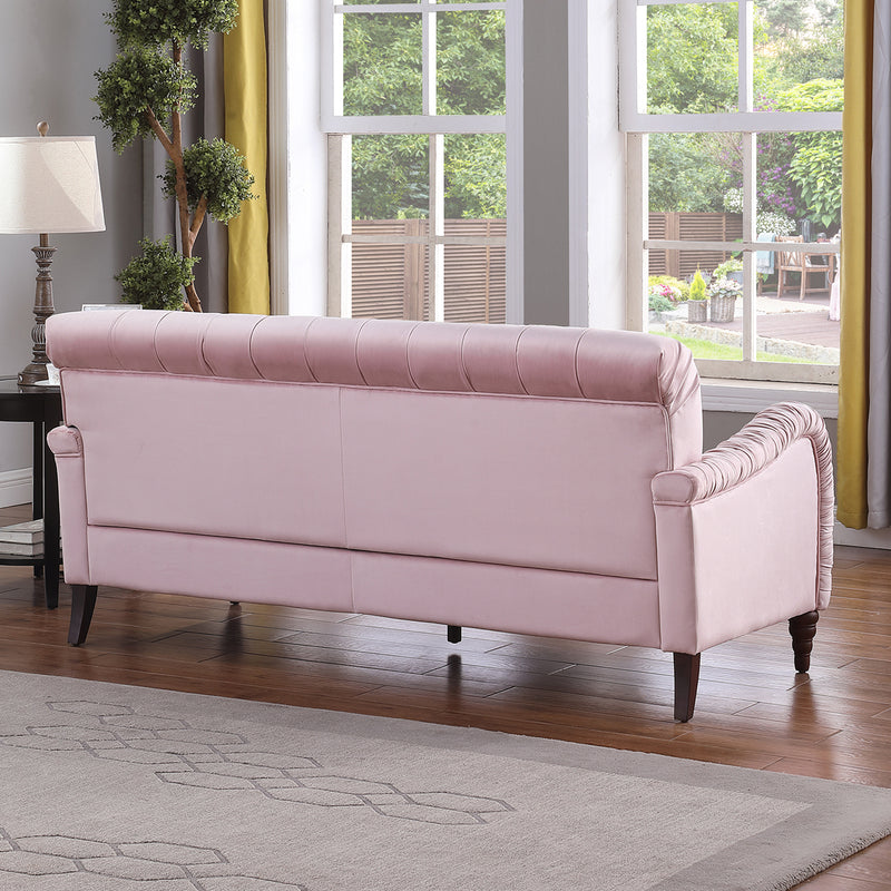 2229,PINK  Chesterfield;3 seater ,modern sofa