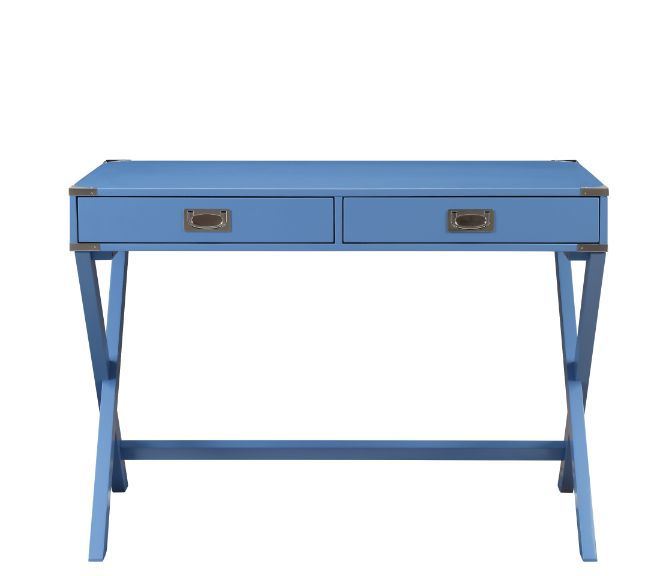 Amenia Writing Desk, Blue Finish YF