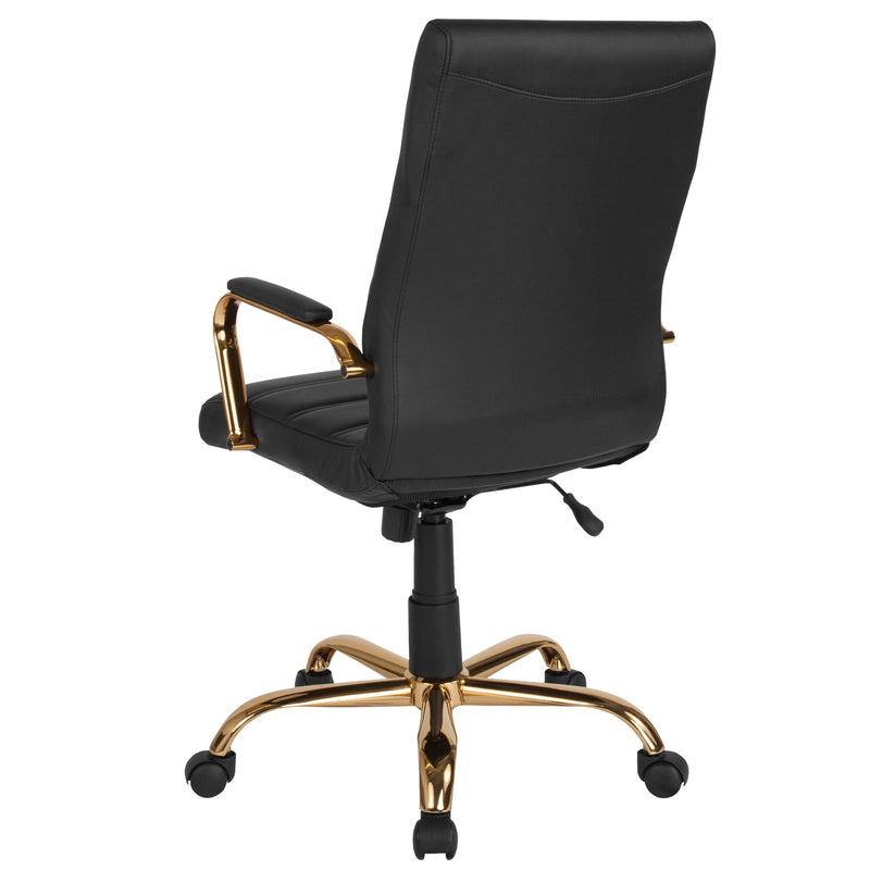 High Back Executive Swivel Office Chair with Metal Frame and Arms