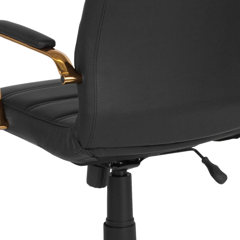 High Back Executive Swivel Office Chair with Metal Frame and Arms