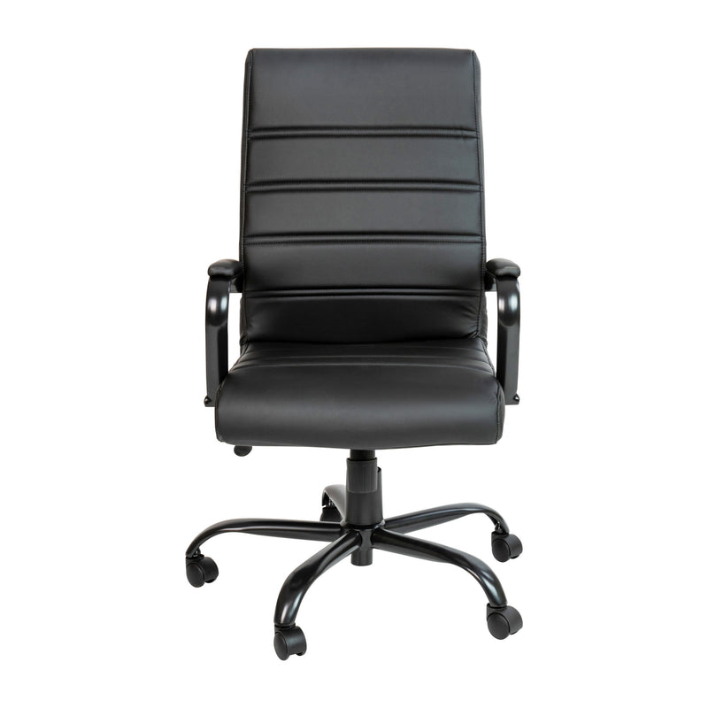 High Back Executive Swivel Office Chair with Metal Frame and Arms