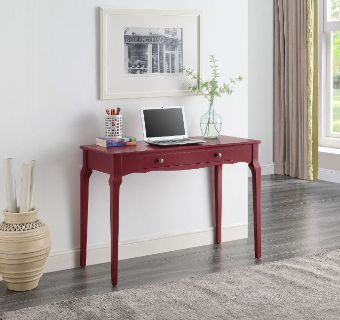 Alsen Writing Desk, Red Finish YF