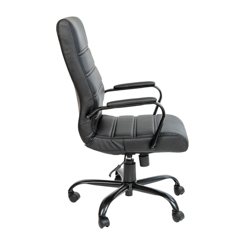 High Back Executive Swivel Office Chair with Metal Frame and Arms