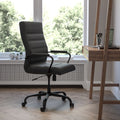 High Back Executive Swivel Office Chair with Metal Frame and Arms