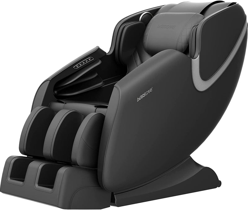 Massage Chair Recliner with Zero Gravity Airbag Massage Bluetooth Speaker Foot Roller Black