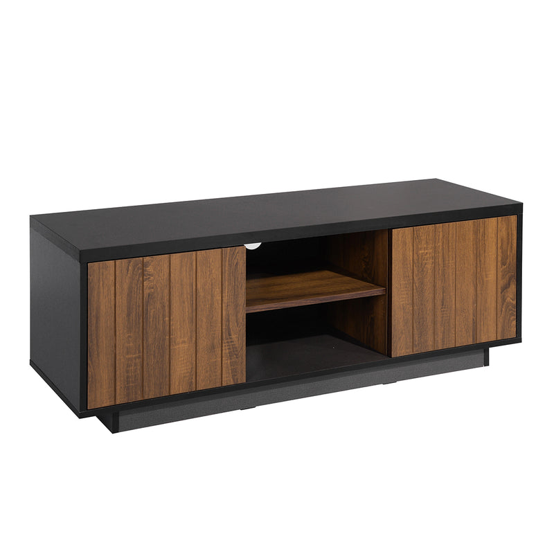 47.2" Mid-Century Modern 2 Door TV Stand with Storage Cabinet